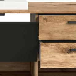 Wohnen Hänge-Waschbeckenschrank mit Aufsatzbecken - Steikun