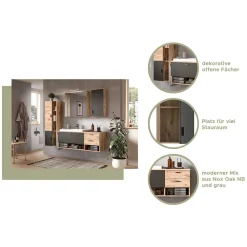 Wohnen Hänge-Waschbeckenschrank mit Aufsatzbecken - Steikun