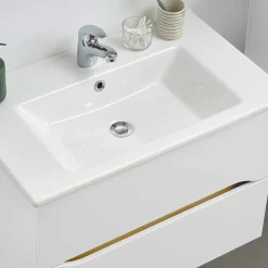 Wohnen Hänge-Waschtisch mit zwei Schubladen - Zenata