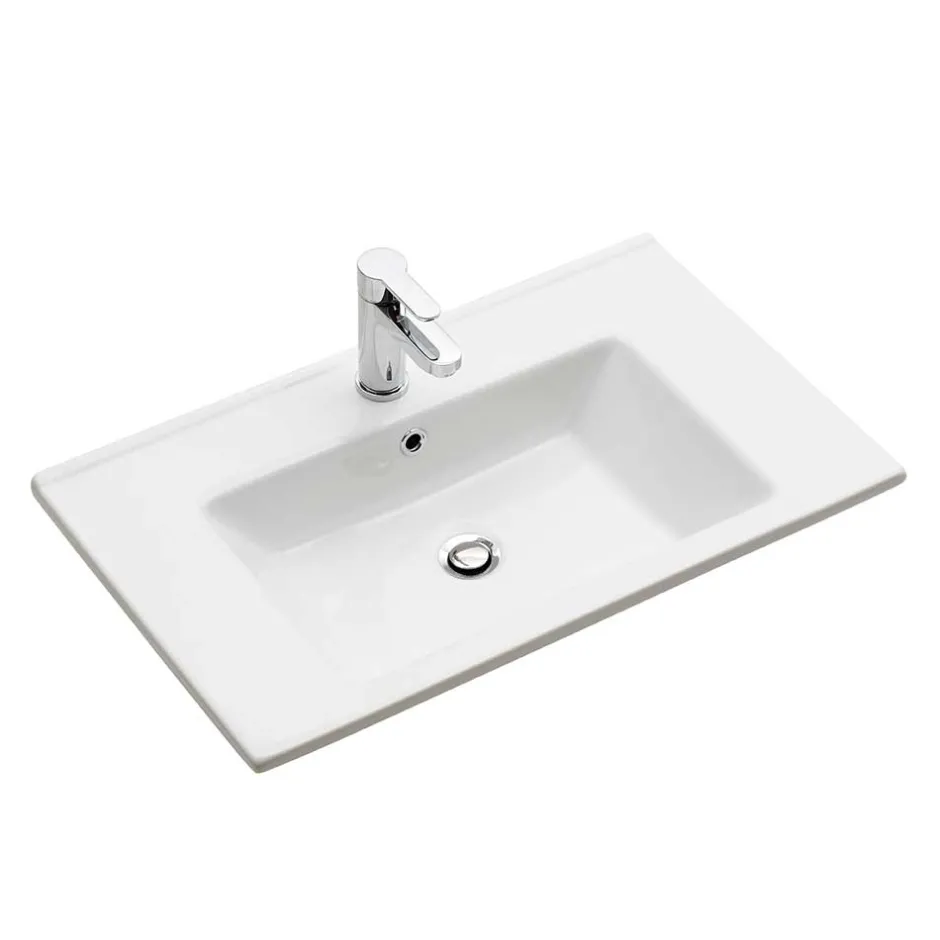 Wohnen Hänge-Waschtisch mit zwei Schubladen - Zenata