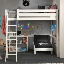 Hochbett in 140x200 oder 90x200 - Dronja (dreiteilig)^Wohnen Outlet