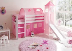 Kinder Wohnen Hochbett Laura in Weiß