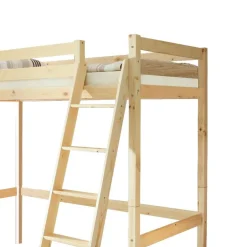 Kinder Wohnen Hochbett Mariel aus Kiefer Massivholz