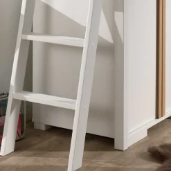 Kinder Wohnen Hochbett mit Schrank und Schreibtisch - Cracks (vierteilig)