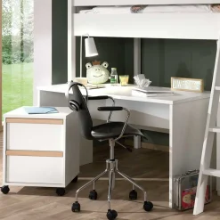 Kinder Wohnen Hochbett mit Schrank und Schreibtisch - Cracks (vierteilig)