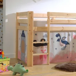 Kinder Wohnen Hochbett Märchenland mit Drache & Prinzessin - Rom