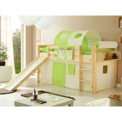 Hochbett Zarodrana mit Rutsche und Tunnel^Wohnen Best