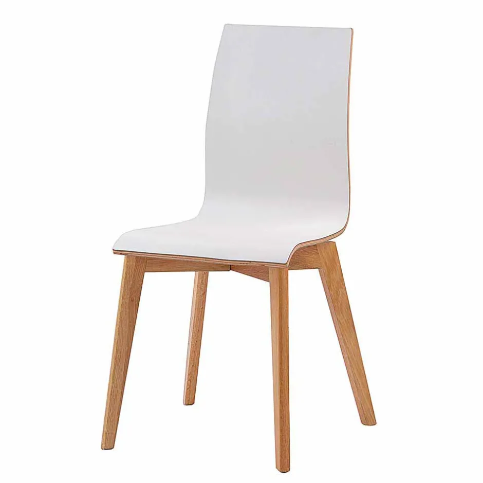 Wohnen Hochdrucklaminat Stuhl in Weiß - Sonda (2er Set)