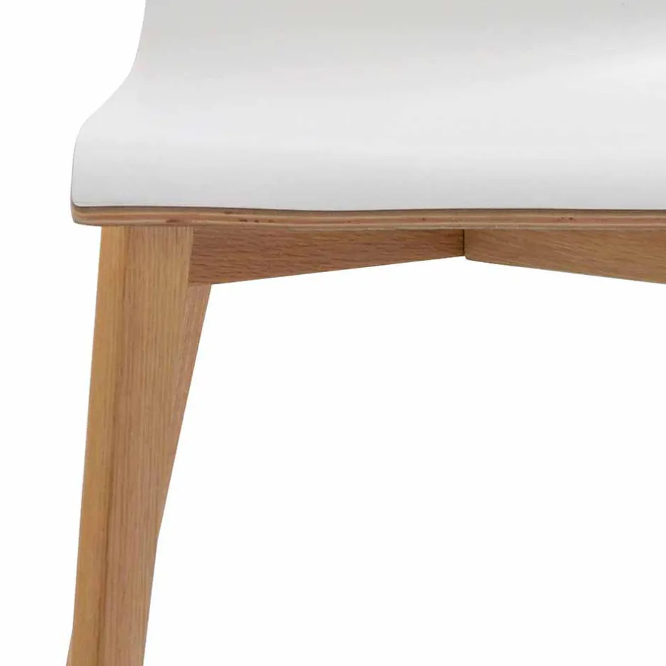 Wohnen Hochdrucklaminat Stuhl in Weiß - Sonda (2er Set)