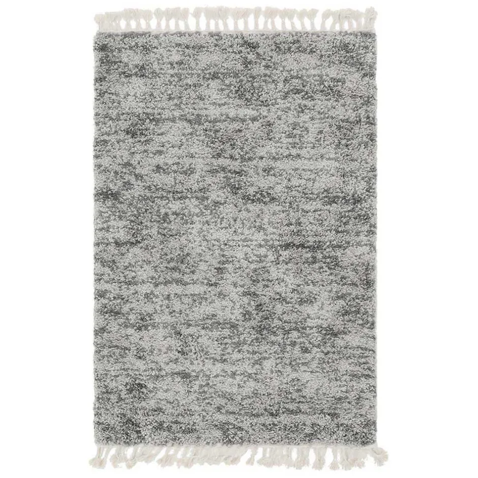 Hochflor Läufer Teppich in Grau und Creme - Cesario^Wohnen Hot