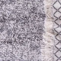 Hochflor Läufer Teppich in Grau und Creme - Cesario^Wohnen Hot