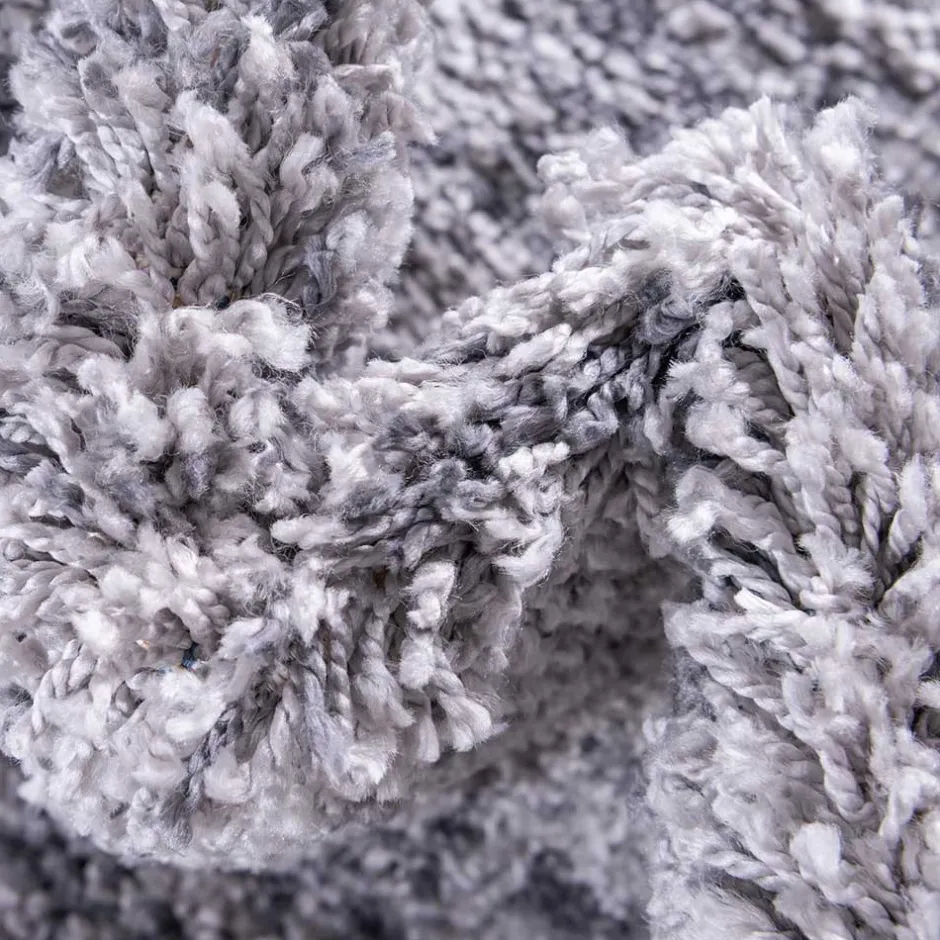 Hochflor Läufer Teppich in Grau und Creme - Cesario^Wohnen Hot