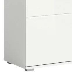 Wohnen Hochglanz Flurschrank in Weiß - Rugova