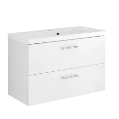 Hochglanz Wand Waschtisch mit Waschbecken - Vohdan^Wohnen Outlet