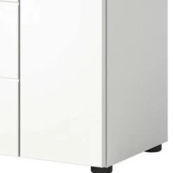 Wohnen Hochglanz Waschbeckenschrank in Weiß foliert - Vitablos