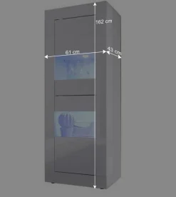 Wohnen Hochglanz Wohnzimmermöbel in Weiß - Sogno (zweiteilig)