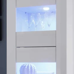 Wohnen Hochglanz Wohnzimmermöbel in Weiß - Sogno (zweiteilig)