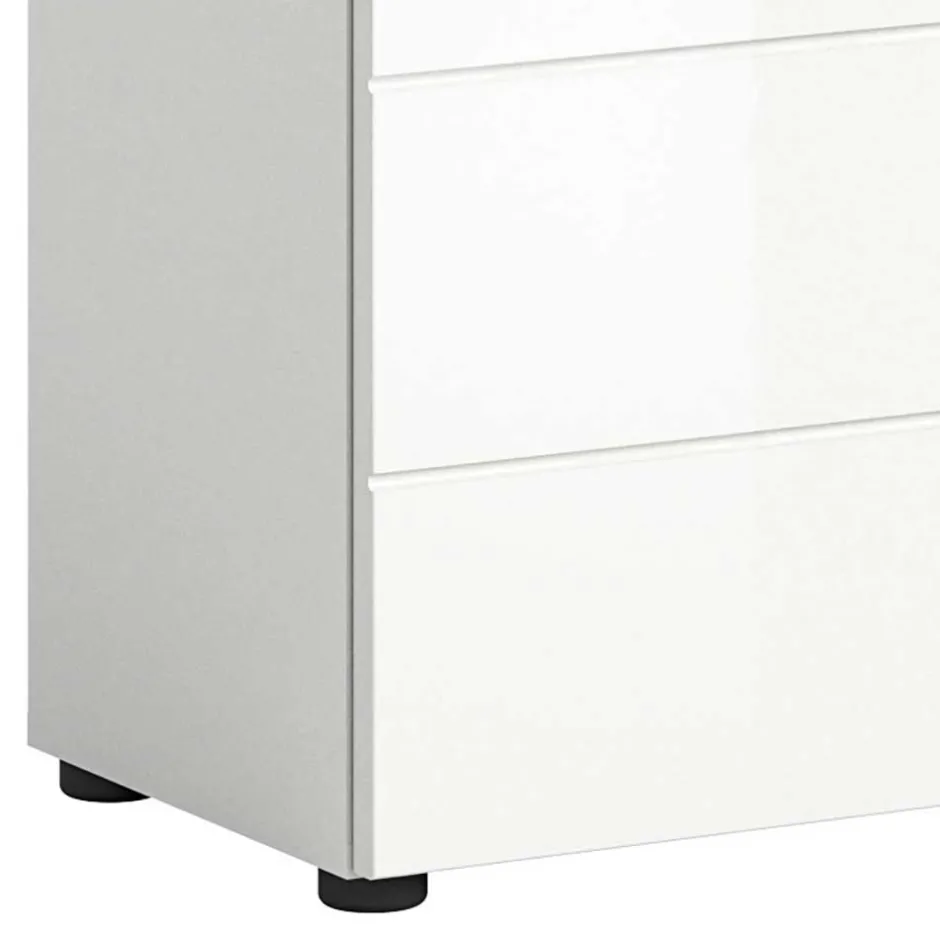 Wohnen Hochglänzender Waschbeckenunterschrank in Weiß - Vitablos