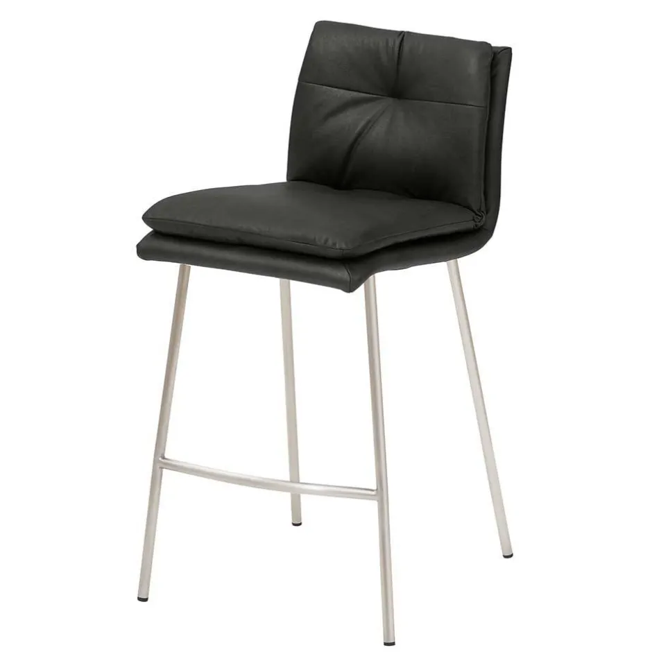 Wohnen Hochhocker mit Rückenlehne in Dunkelgrau - Hobart