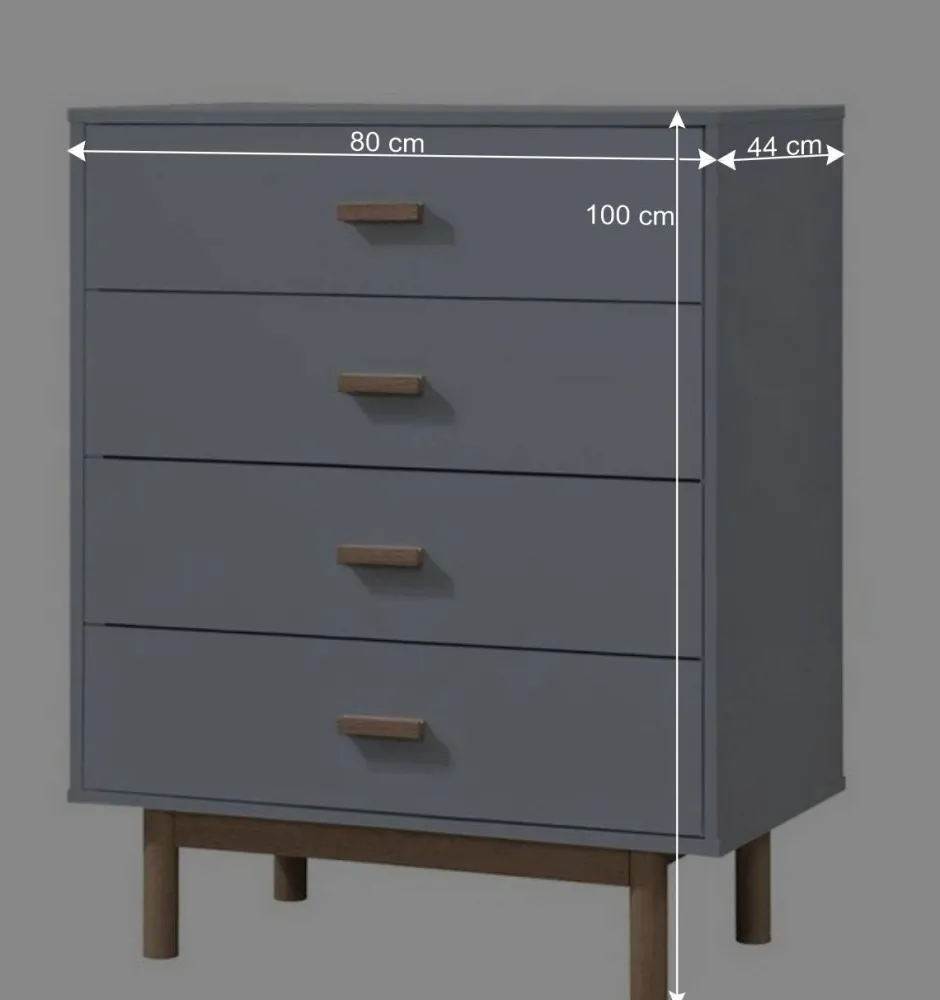 Wohnen Hochkommode - zweifarbiger Scandi Chic - Caldaro