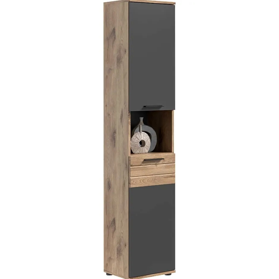 Hochschrank fürs Bad - 2-türig & Fach & Schublade - Depart^Wohnen Sale