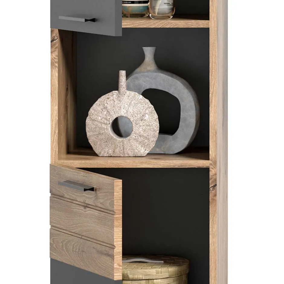 Hochschrank fürs Bad - 2-türig & Fach & Schublade - Depart^Wohnen Sale