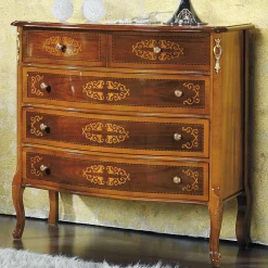 Hochwertige Kommode im Barock Stil Natale in Nussbaum Braun^Wohnen Sale