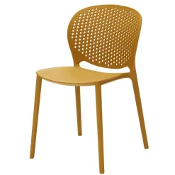 Hochwertiger Gartenstuhl Tila aus Kunststoff Gelb (4er Set)^Wohnen Best