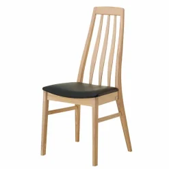 Wohnen Hochwertiger Stuhl aus Eichenholz - Baddy (2er Set)