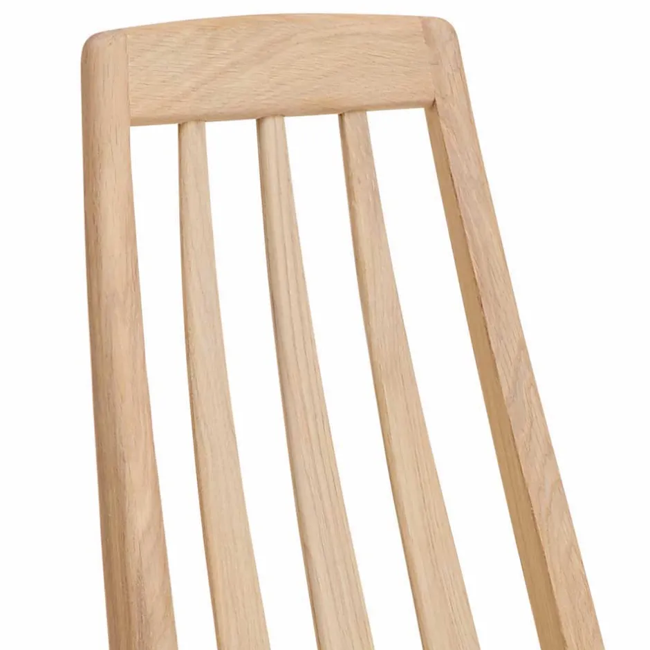 Wohnen Hochwertiger Stuhl aus Eichenholz - Baddy (2er Set)