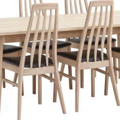 Wohnen Hochwertiger Stuhl aus Eichenholz - Baddy (2er Set)