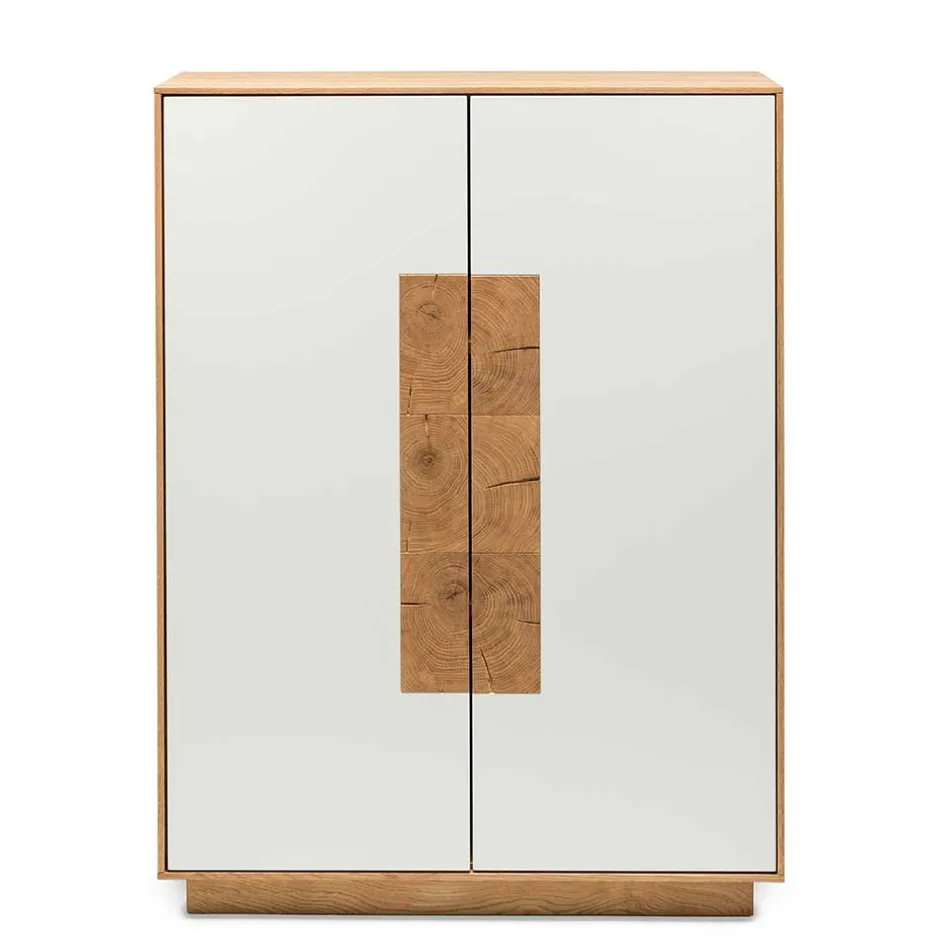 Hochwertiges Highboard in Weiß & Eiche - Smonia^Wohnen Sale