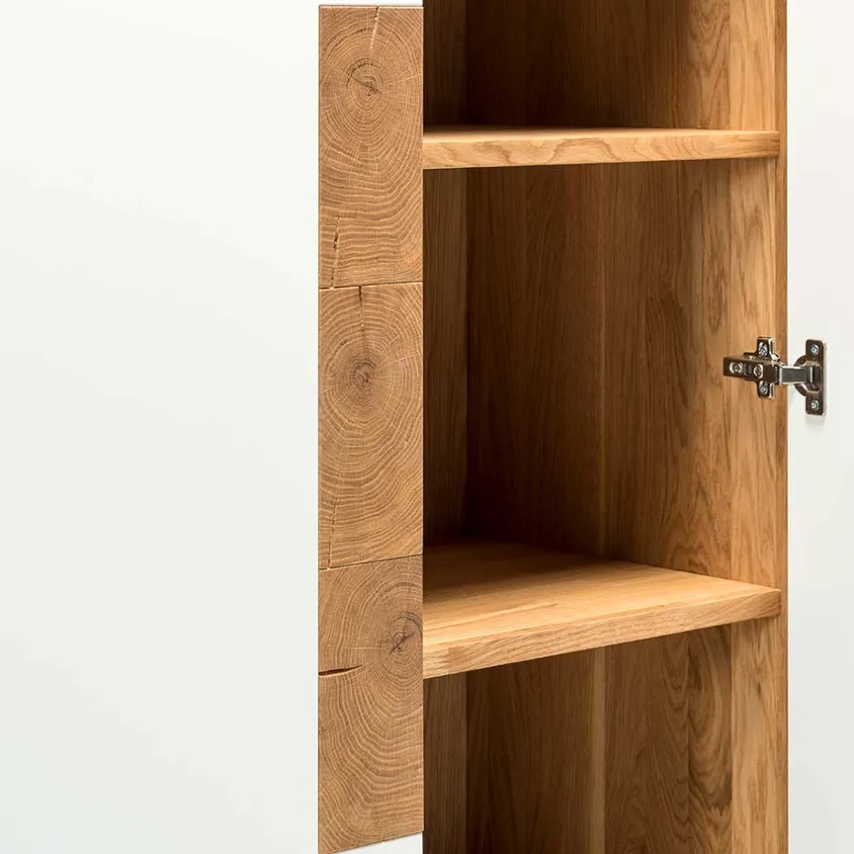 Hochwertiges Highboard in Weiß & Eiche - Smonia^Wohnen Sale