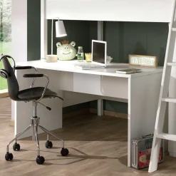 Kinder Wohnen Hochwertiges Hochbett mit Schrank - Rikardio (dreiteilig)