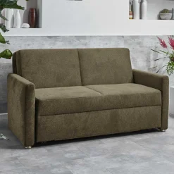 Hochwertiges Schlafsofa in Dunkelgrau Stoff - Floriva^Wohnen Online