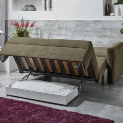 Hochwertiges Schlafsofa in Dunkelgrau Stoff - Floriva^Wohnen Online