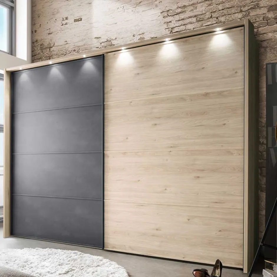 Hochwertiges Schlafzimmer Set mit LED - Licruva (vierteilig)^Wohnen Best