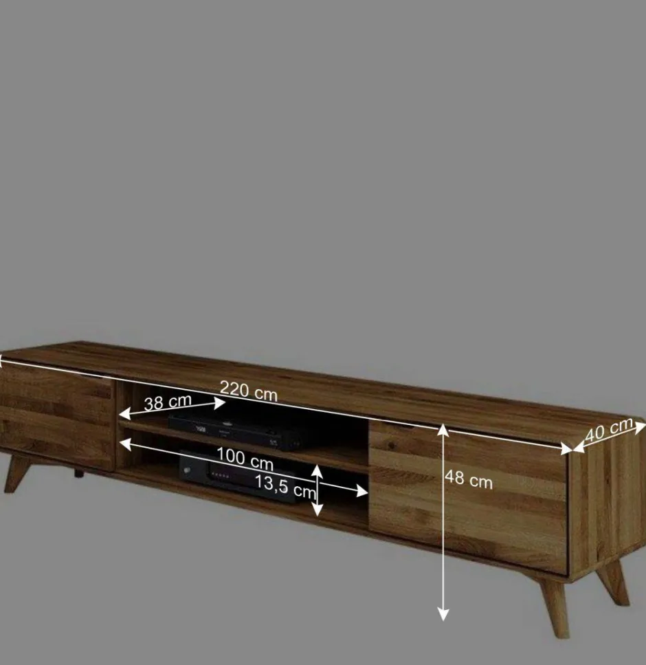 Hochwertiges TV Lowboard 2-türig - Eavy^Wohnen Online