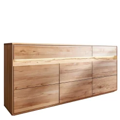 Wohnen Hochwertiges Wildeiche Sideboard 184x86x44 cm - Acmida