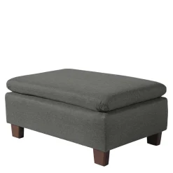 Wohnen Hocker in Anthrazit und Nussbaum Braun - Classimo