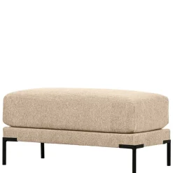 Wohnen Hocker in Beigegrau mit Schwarz - Paola