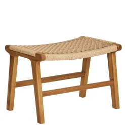 Hocker mit Kordelgeflecht-Sitz - Merlan^Wohnen