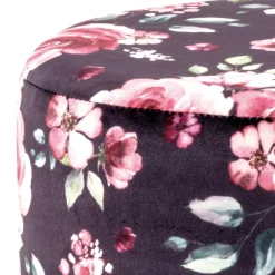 Hocker mit Samt Rosen Motiv - Henrics^Wohnen