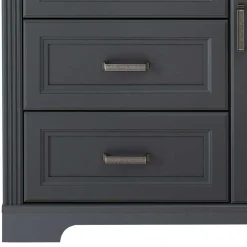 Wohnen Hohe Kombi-Kommode in Dunkelgrau - Joe