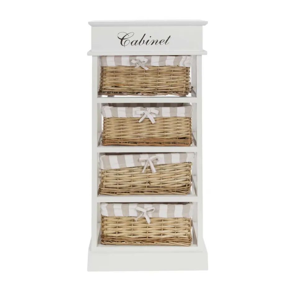 Wohnen Hohe Kommode Efate mit Körben