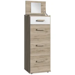 Hohe Kommode mit Spiegel im Deckel - Folio^Wohnen Outlet