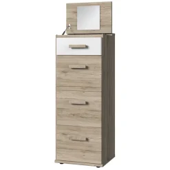 Hohe Kommode mit Spiegel im Deckel - Folio^Wohnen Outlet