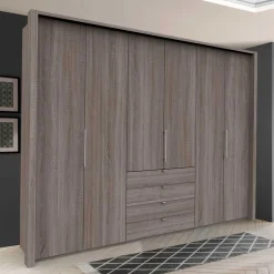 Wohnen Hoher Schlafzimmerschrank 3 türig - Crenba