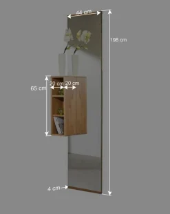 Hoher Spiegel Wislama mit Regalelement^Wohnen Hot