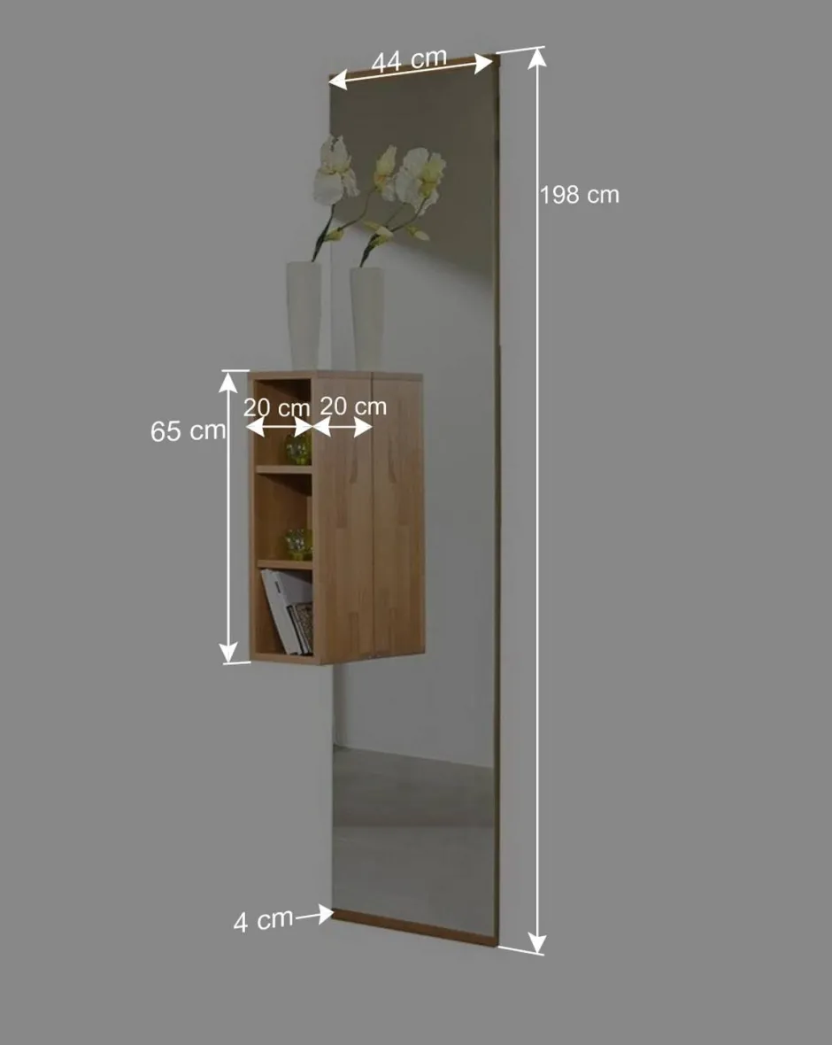 Hoher Spiegel Wislama mit Regalelement^Wohnen Hot